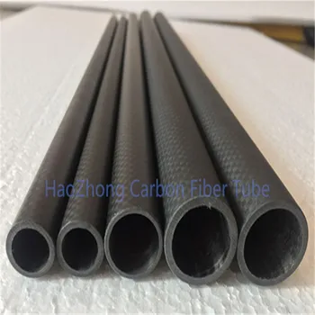 2,0 mm Tykkelse 3K Carbon Fiber Rør Roll Indpakket OD8 10 12-20 22 24-30 38 40 45-50 60 64 -90 94 100-110 114 Wing rør