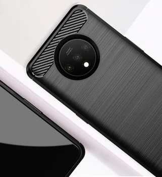 OnePlus 7 t Tilfælde Black (Sort), carbon-serien, caseport
