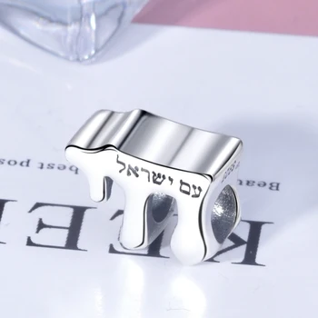 SG 925 sterling sølv mode religiosa judaistisk Jødiske perler charms og vedhæng til kvinder, der passer oprindelige Europa armbånd til smykkefremstilling