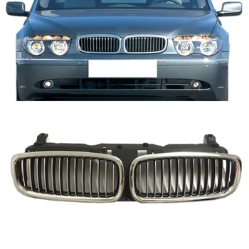 Chrome Front Hætte Gitter For 02-08 BMW E65 E66 7-Serie Sedan 730i 730li 735i 735li 740i 740li 745i 745li 750i 750li 760i 760li