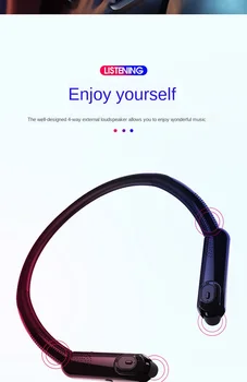 TWS Bluetooth Headset 5.0 Dobbelt Håndtag XG10 Hængende Hals Bluetooth Audio Automatisk Skift Opladning Rum