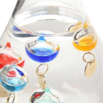 Galileo Termometer Dråbe Vand Vejrudsigt Flaske Kreativ Dekoration Fødselsdag Gave Børn Toy