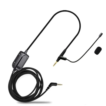 3,5 mm VIP-Hovedtelefon Kabel med Mikrofon til Boompro Gaming Headset VMODA Crossfade M100 LP LP2 M80 Audio Linje med Mute-Kontakten