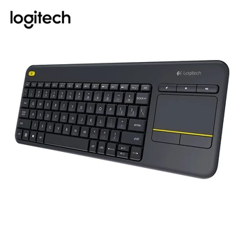 Logitech K400 Plus Trådløst Tastatur med Touchpad Bærbare Touch-Panel Uniflying Tech for Bærbare PC, Android Smart TV HTPC