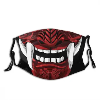 Red Oni Demon Masque Beskyttelse Dæmon Ræv Adulte Ansigt Maske Med Filtre