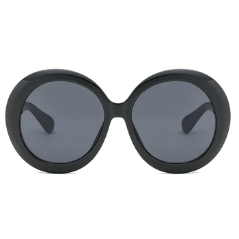 2019 Nye Solbriller Overdimensionerede Runde Ramme Retro solbriller Mænd Kvinder i Stor Størrelse Mode Briller Tendens Luksus UV400