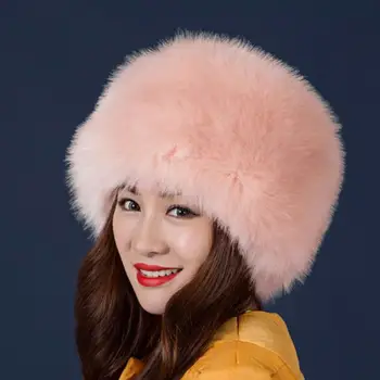 2019 Efterår Og Vinter Kvinder Hatte Dame Russiske Tyk, Blød Imiteret Fox Fur Hat, Pandebånd Vinter Earwarmer Ski Hat Kvindelige Hatte