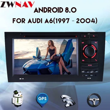 2 Din Android 8.0 Bil DVD-afspiller Til AUDI A6 1997-2004 GPS-Navigation og Multimedie WIFI Lyd Stereo Radio Styreenhed 4G+32G 8 core
