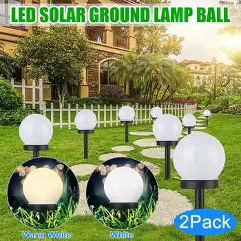 2STK Kugleformede LED Solenergi Sollys IP55 Vandtæt PIR Motion Værftet Ball Lampe Græsplæne Vej Terrasse Gårdhave Lampe