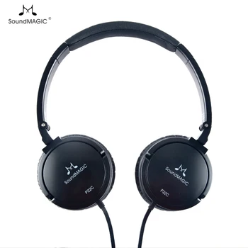 SoundMAGIC P22C Hovedtelefoner Støj Isolering On-Ear Bærbare Headset med Kraftfuld Bas, HiFi Stereo Sport Hovedtelefoner