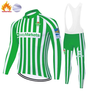Nye Betis trøje 2020 pro team Vinter Termisk Fleece roupas ciclismo masculino 20D gel pantaloni ciclismo