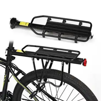 Cykel Tilbehør med montageværktøj Sort cykel Cykel Quick Release Kuffert Beslag Bagagebærer Bagtil Ramme Fender
