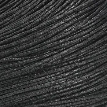 0.7 mm Sort Kinesisk Bomuld Wax Ledningen Smykker Resultater for DIY 350 m