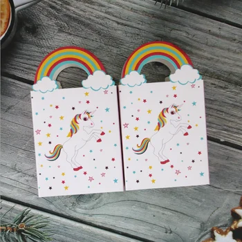 20Pcs Rainbow Unicorn Papir, Candy Box Bryllup Dekoration Fine Candy Bokse Chokolade Gave Behandle Kasser Bryllup Part Fordel