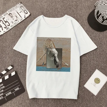 T-shirts Kvinder Billedet T-Shirt Sommer Toppe Kawaii Udskrivning Serie Kort-langærmet hvid tShirt Streetwear Oversize Top tee Tøj