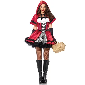Engros Store Udenrigshandel Europæiske og Amerikanske Kvinder er Halloween Kvinders Rolle-spil den Røde hue Kostume Spil Uniform