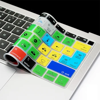 Til Adobe Premiere Pro CC Genvejstast Silikone Keyboard Dække Huden til Nyeste MacBook Air 13