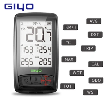 GIYO Trådløse Bluetooth4.0 Computer Montere Holderen Cykel Speedometer Hastighed/Kadence Sensor Vandtæt Cykling Cykel Computer