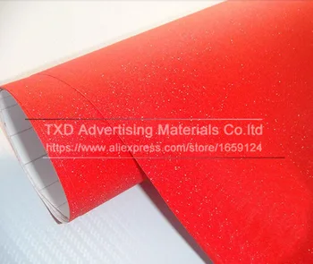 10/20/30/40/50/60X152CM/Masse Rød Mat Sparkle Flash Glitter Wrap Vinyl Klistermærker slibning pearl mærkat strålende diamant vinyl