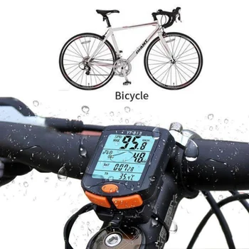 Vandtæt Cykel Speedometer Kilometertæller, Cykling Stopur Velocimetro Bicicleta Trådløse Bkie Computer med LCD-Digital Display