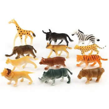 12pc Kids Børnetøj Diverse Plastik Legetøj Vilde Dyr i Jungle Zoo Figur Kids Legetøj Legetøj Til Børn Julegaver Baby Legetøj