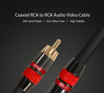 RCA til RCA-Kabel Digital Coaxial Audio Kabel-han Stereo-Stik til TV-DVD-Hifi-Forstærker Subwoofer-Toslink 1 2 3 5 m