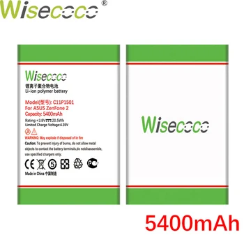 WISECOCO 5400mAh C11P1501 Batteri Til Asus Zenfone 2 Laser Zenfone2 Laser ZE601KL Selfie ZE550KL ZE600KL ZD551KL Mobiltelefon