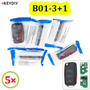 5pcs/masse KEYDIY B-Serien B01-3+1 3+1 Knap Universal Remote Control for KD900 URG200 KD-X2 Mini KD til At Generere Ny Fjernbetjening
