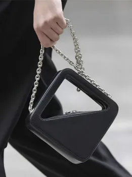 Kvinder Bag 2020 Nye Mode PU Spand Solid Lynlås Hårdt Skulder Taske Håndtaske fransk Luksus Designer Taske