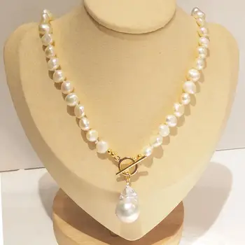 Lily Smykker, Trendy Kvinders ferskvandsperle Choker Halskæde Barok perle koreanske Halskæde Collana Perle 2020 Smykker