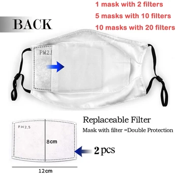 Munden Maske Med PM2.5 Filtre Vintage Star Wars TIE Fighter 3D-Print Anti-Bakteriel Beskyttelse Maske