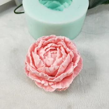 Bloom Steg Blomst 3D Silikone Formen Håndlavet bryllup Kage Udsmykning Værktøjer Cupcake Jelly Stearinlys Håndværk Skimmel