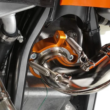 NICECNC Motorcykel Aluminium Udstødning Flange Vagt Dækning for Husqvarna 250 300 TE TC TX For KTM XC SX XCW XC-W Seks Dage 2017-2021
