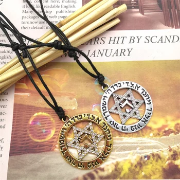 Star of David Mode Halskæder til Kvinder Erklæring Israel Overnaturlige Vedhæng Smykker Rhinestone Charms