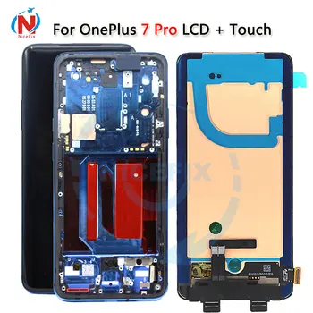 Original LCD-For OnePlus 7 Pro 7pro LCD-Skærm Touch screen Digitizer Assembly Udskiftning af skærmen Til OnePlus 7t Pro 7tpro LCD -
