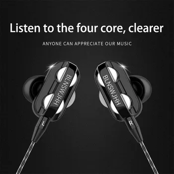 2 stk In-Ear Sports Hovedtelefon HIFI Universal-Subwoofer Hovedtelefoner med Kabel Kvalitet Cool Musik Headset Til Huawei Xiaomi