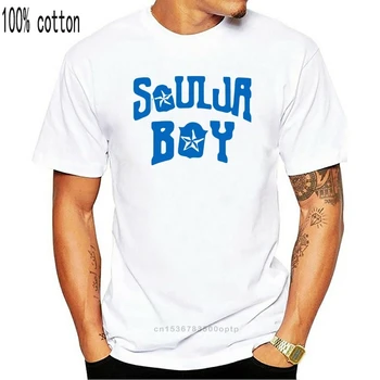 T-Shirt-Nyhed Soulja Boy Logo T-Shirt med Sjovt Print T Shirts Mænd kortærmet T-shirts