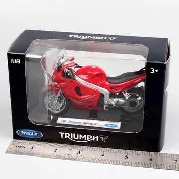 Kid ' s 1:18 skala Welly lille Triumph Sprint ST Sport / touring cykel auto motorcykel Diecasts & legetøjsbiler modeller Legetøj thumbnails