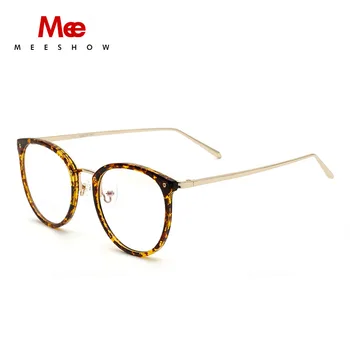 Brand design briller TR90 LEGERING optisk ramme kvinders briller ramme MÆND myoptics briller runde brillestel 2081
