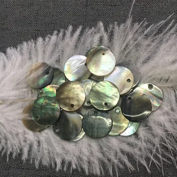 Naturlige Runde Sorte Læbe Shell Perler For Kvinder Smykker DIY Gør Resultaterne Muslingeskal Materialer til At Gøre Mode Øreringe Halskæder