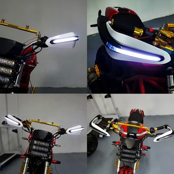 Motorcykel Handguards Styret med LED-blinklys For yamaha multistrada 1200 1098 monster 600 monster 821 848