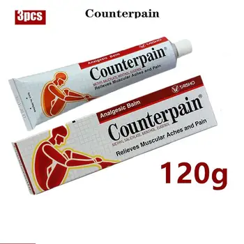 3pcs/masse 120g Counterpain Smertestillende Salve Lindrer Fælles Gigt Smerter muskelsmerter Sports Skade Forstuvning Massage Thailand