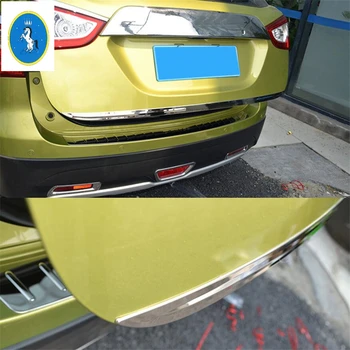 Yimaautotrims Bageste Kuffert Dække Bagklap Kit Lugen Tilbage dørhåndtag Støbning Boot Pynt Strip For Suzuki Sx4 S-cross - 2020