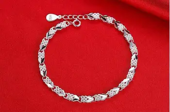Everoyal Luksus Krystal Geometriske Design Kvindelige Armbånd Smykker, Vintage 925 Sterling Sølv Armbånd Til Kvinder Tilbehør Hot