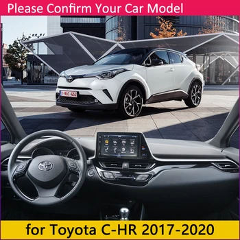 For Toyota C-HR 2017 2018 2020 CHR C HR-Anti-Slip Mat Dashboard Dash Pad Cover Parasol Dashmat Beskytte Tæppe Bil Tilbehør