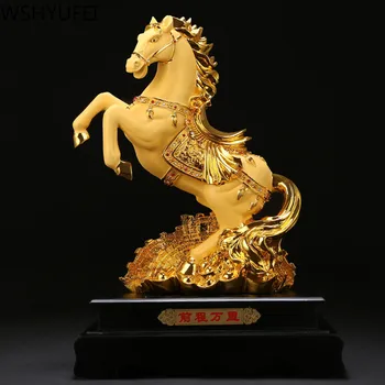 Kinesisk Stil Hest Form Grafik Lucky Hest Harpiks Boligindretning, Pynt Bruser Undersøgelse Håndværk Hjem Dekorationer Gaver