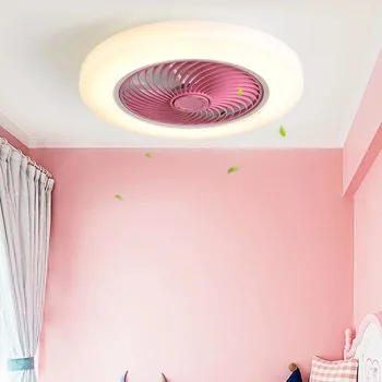 Smart loft ventilator fans med lys fjernbetjening soveværelse indretning ventilator-lampe 52cm luften Usynlige Vinger Udtrækkelig Tavs