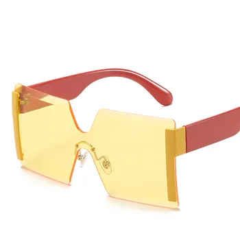Mode Uindfattede Kvinders Solbriller 2021 tendens Square Solbriller Dame Designer Vintage Retro solbriller Nuancer Til Kvinder Classic