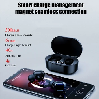 TWS A7S Trådløse Hovedtelefoner Vandtæt Sved LED Digitalt Display For Oppo Iphone Huawei Med Mikrofon Bluetooth-Hovedtelefon Xiaomi