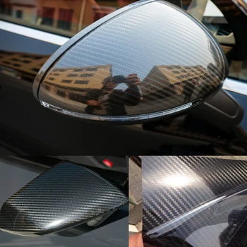 Bil Styling 300*1520mm DIY Høj Blank 5D Carbon Fiber Wrap Film Motorcykel Biler Bil Klistermærke Og Klistermærker Tilbehør